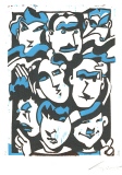 Visages pas sages - Linogravures